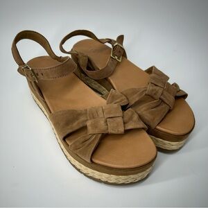 UGG Brown Platform Sandals Size 10